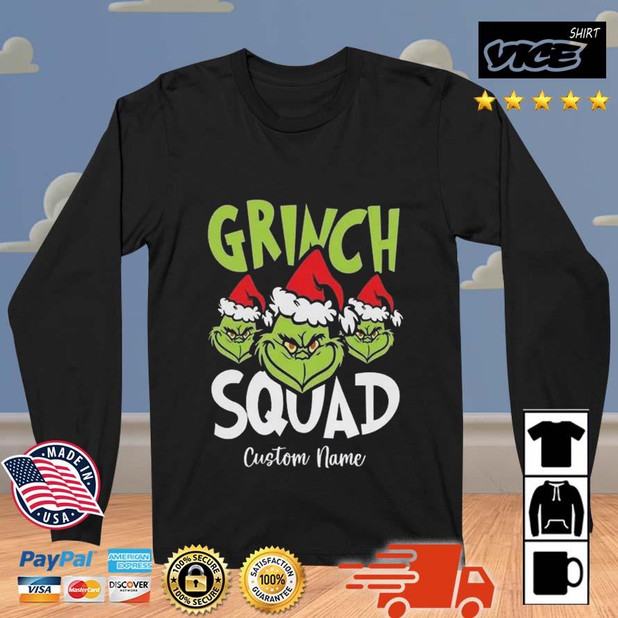 Personalized Christmas Family Grinch Squad 2022 Sweater