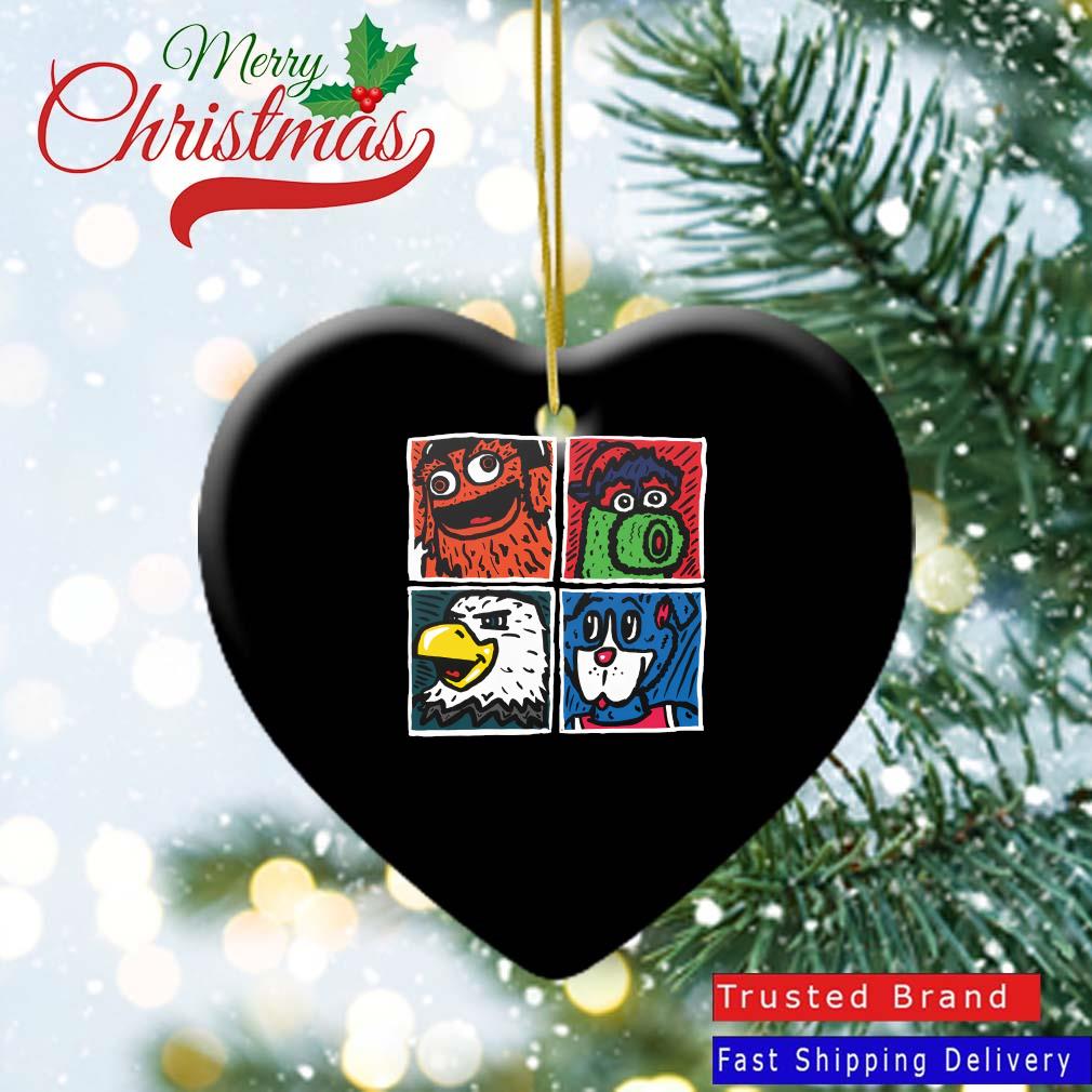 Philadelphia Sports x Beatles Flyers Gritty Phillies Phanatic Eagles Swoop 76ers Franklin Let Day Jawn Be Ornament