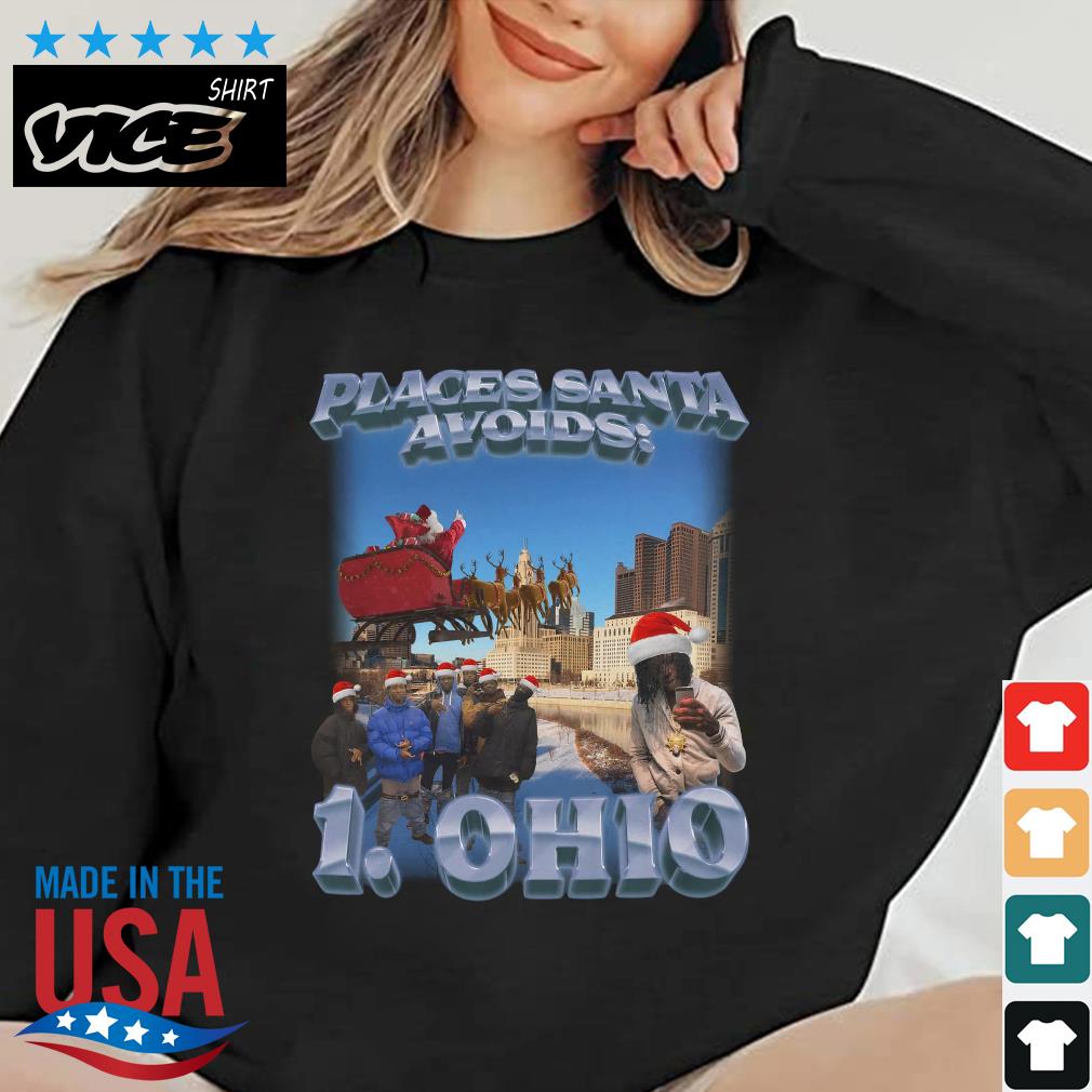 Places Santa Avoids 1. Ohio Christmas Sweater