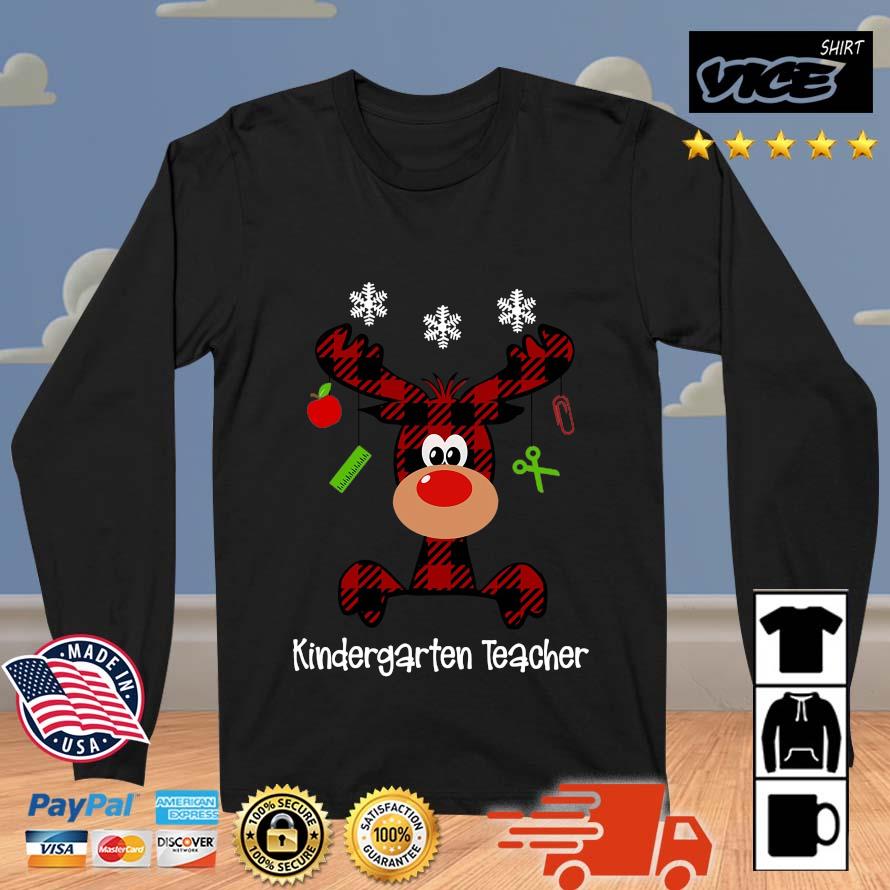 Reindeer Kindergarten Teacher Merry Christmas 2022 shirt