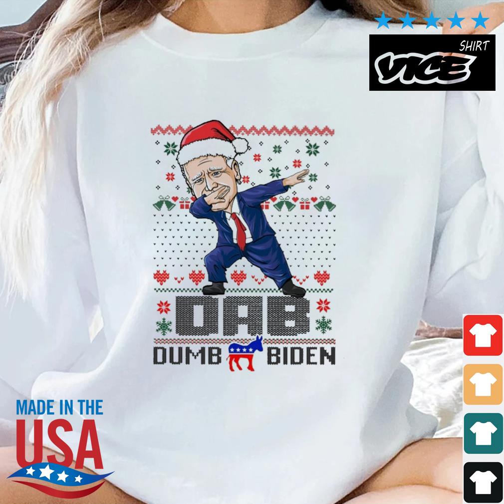 Santa Joe Biden Dab Dumb Biden Ugly Christmas 2022 Sweater