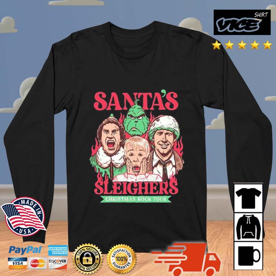 Santa Sleighers Christmas Rock Tour Home Alone Funny Xmas 2022 Sweater