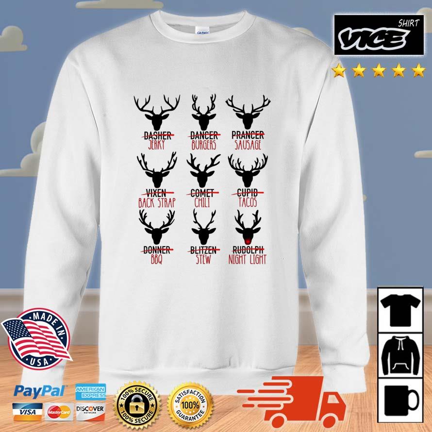Santa's Reindeer Cuts Of Meat Christmas 2022 Shirt
