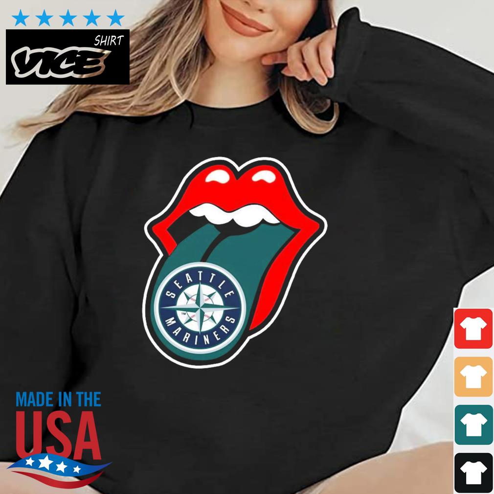 Seattle Mariners The Rolling Stones Logo Shirt