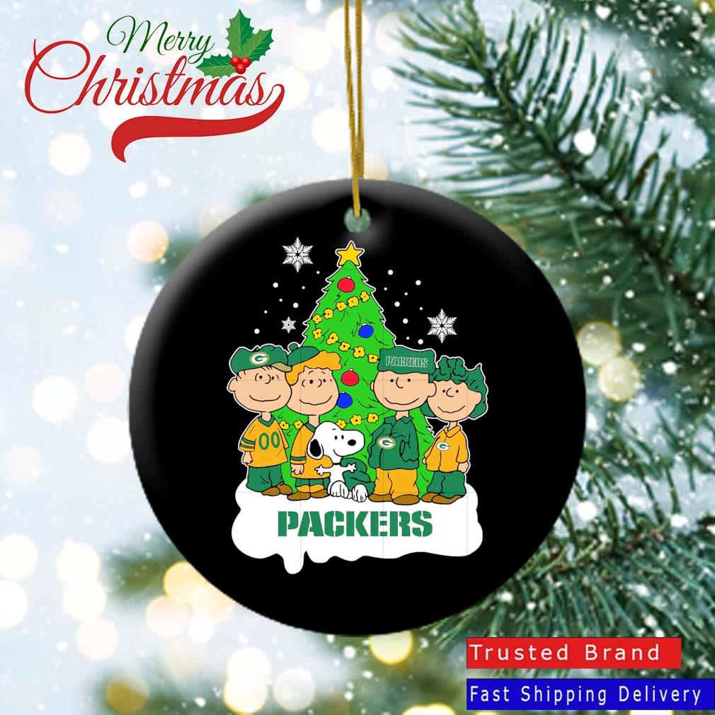 Snoopy The Peanuts Green Bay Packers Christmas 2022 Ornament