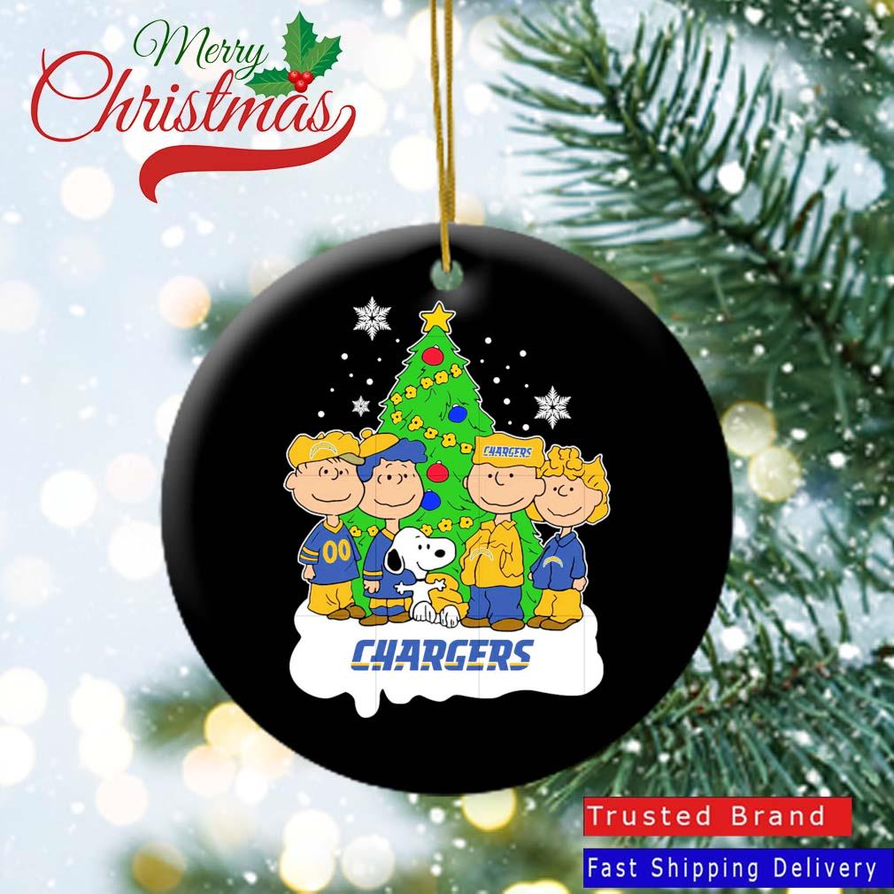 Snoopy The Peanuts Los Angeles Chargers Christmas 2022 Ornament