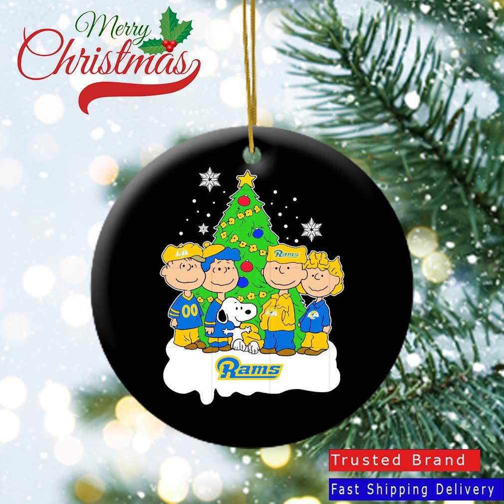 Snoopy The Peanuts Los Angeles Rams Christmas 2022 Ornament