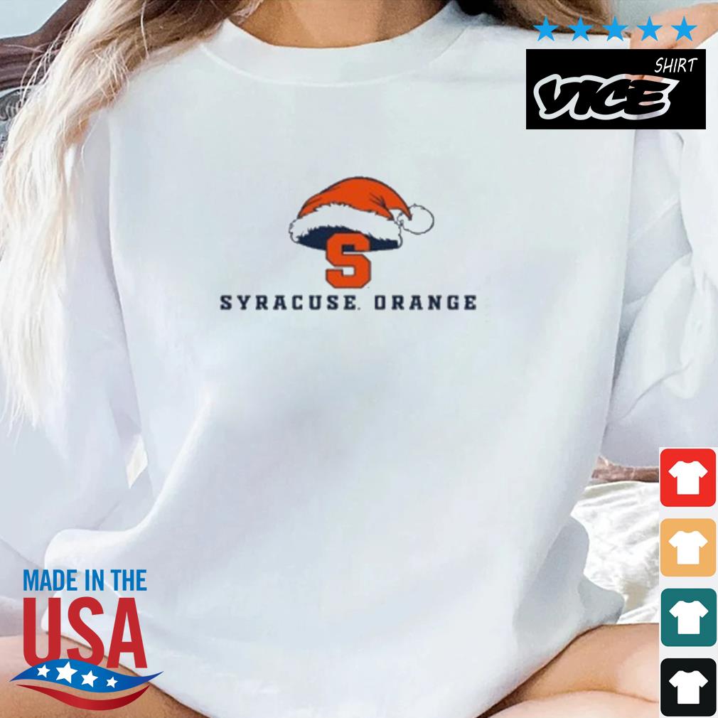 Syracuse Orange Logo With Santa Hat Merry Christmas Sweater