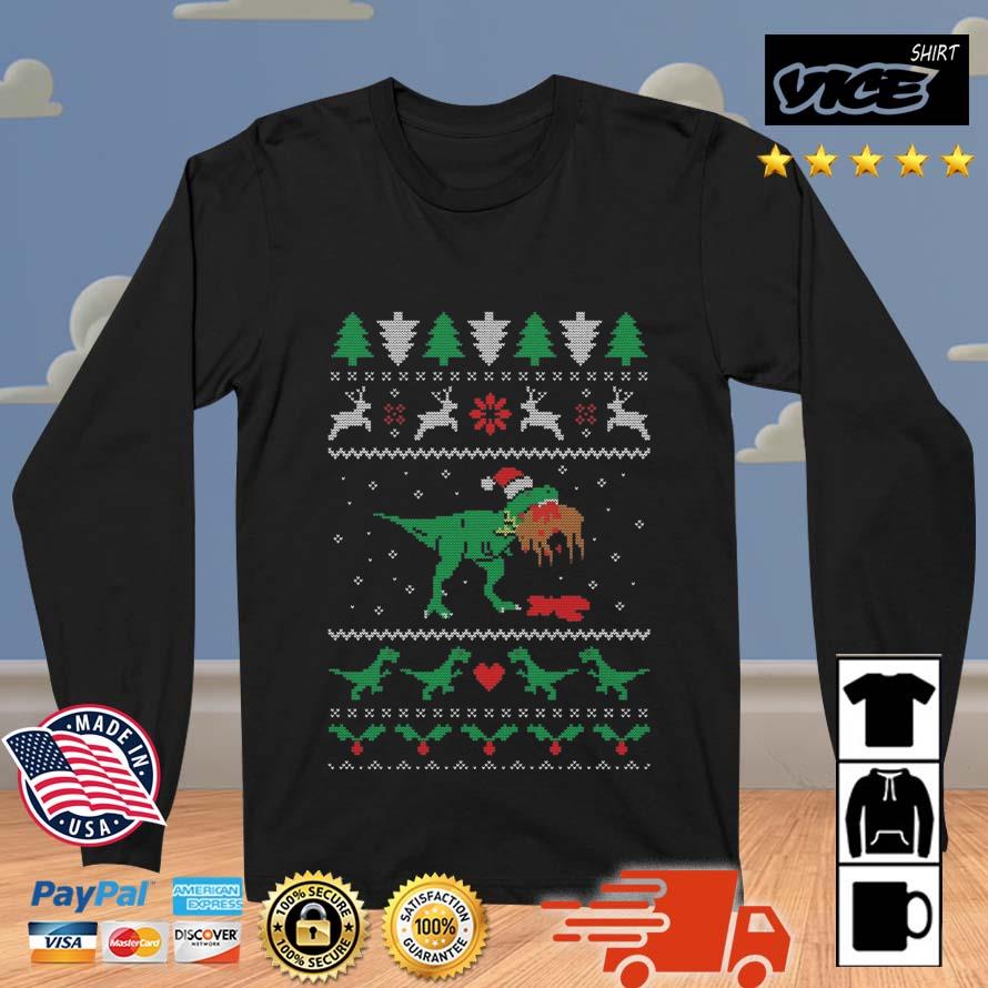 T-Rex Eating Reindeer Jumper Ugly Xmas 2022 Shirt