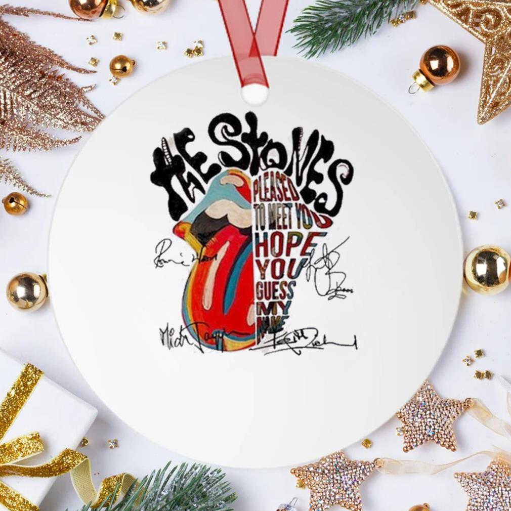 The Rolling Stones Pleased To Meet You Hope You Guess My Name Signature Ornament