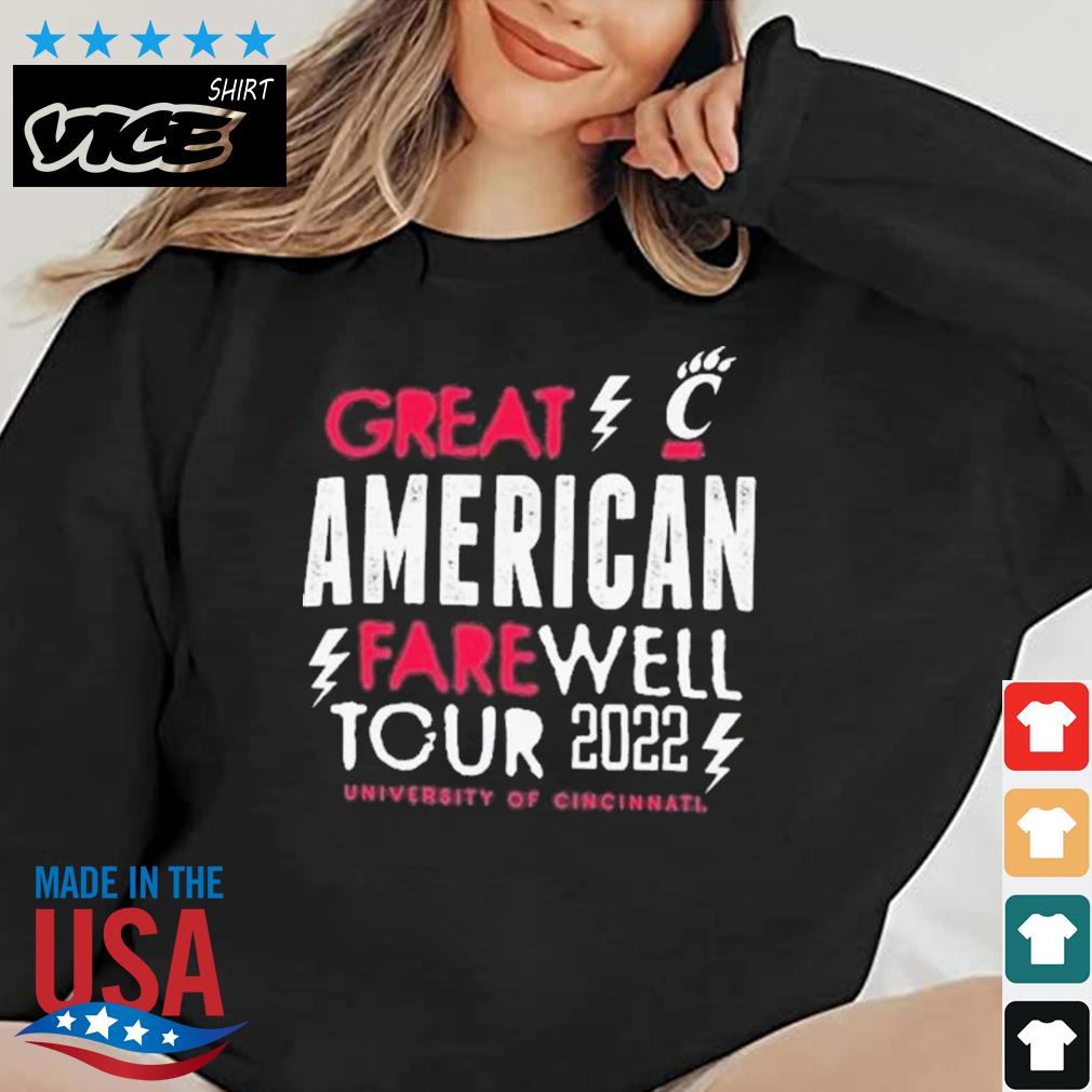 University Of Cincinnati Great American Farewell Tour 2022 Shirt