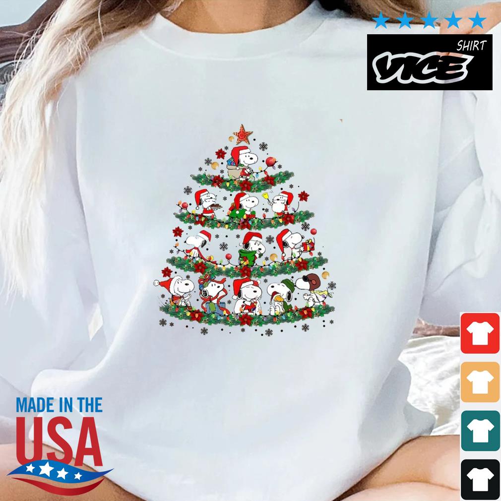 Vintage Snoopy Dog Christmas Tree Christmas 2022 Sweater