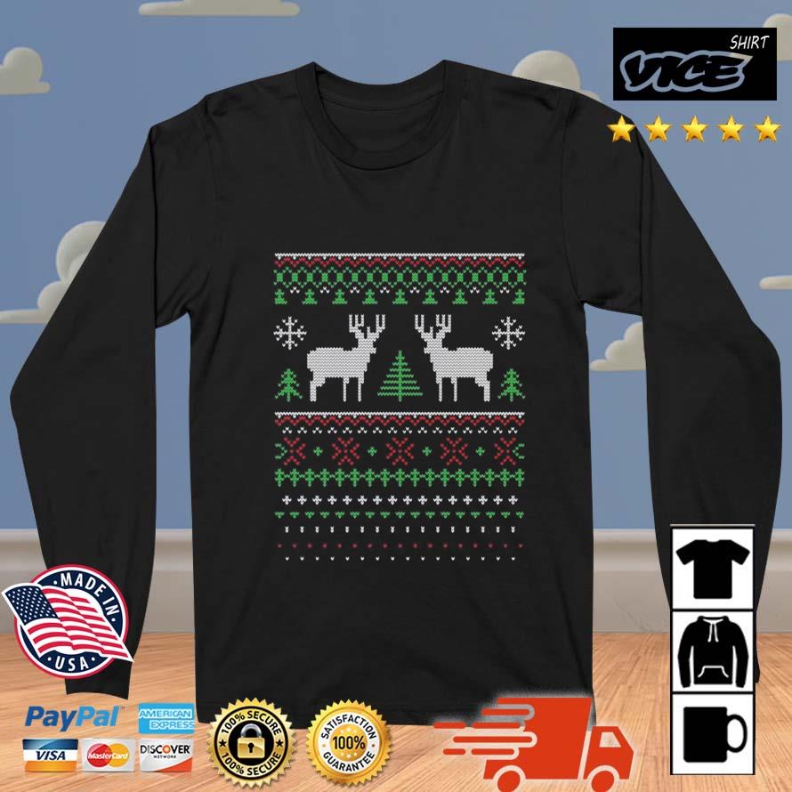 White Reindeers Christmas Jumper Ugly 2022 Sweater
