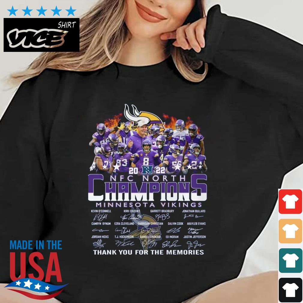 Damn Right I Am A Minnesota Vikings NFC North Champions Fan Now And Forever  Signatures Shirt, hoodie, sweater, long sleeve and tank top
