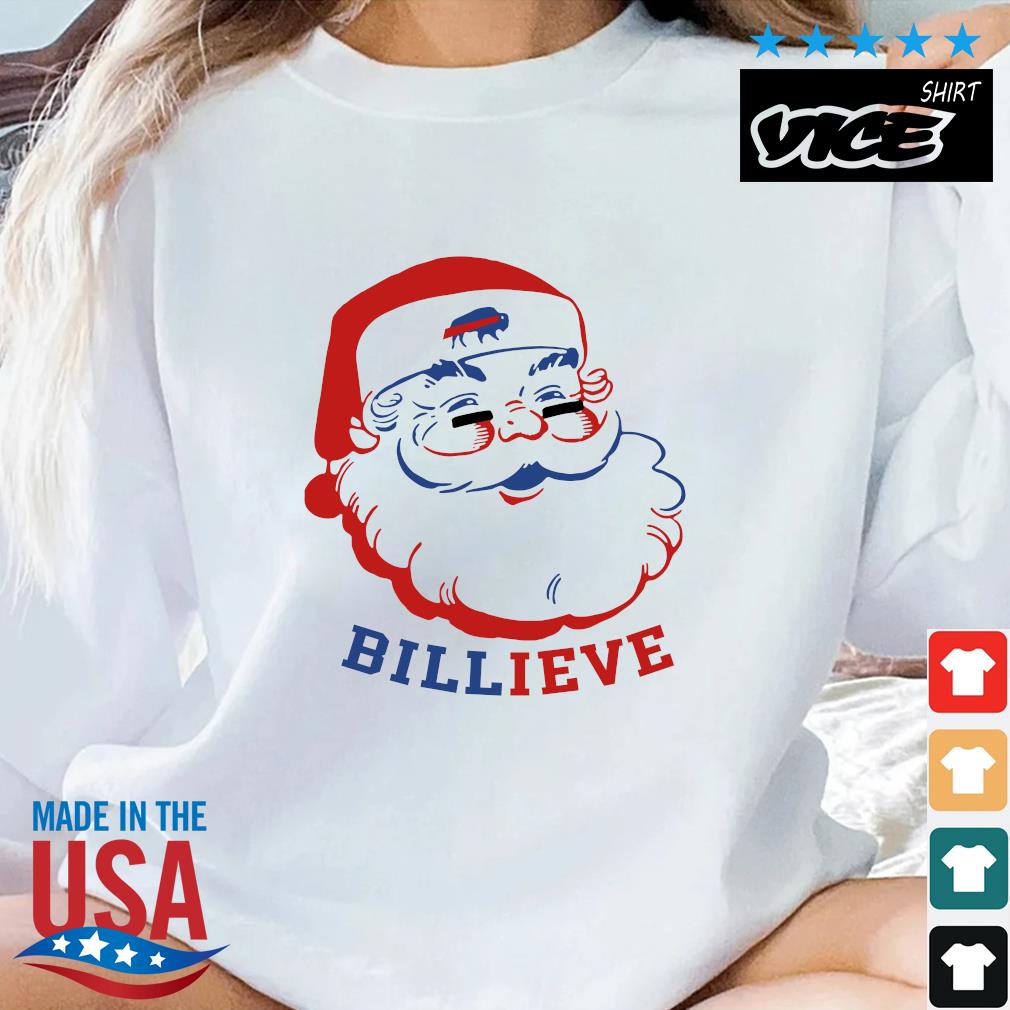 2022 Santa Claus Buffalo Bills Billieve Christmas Sweater
