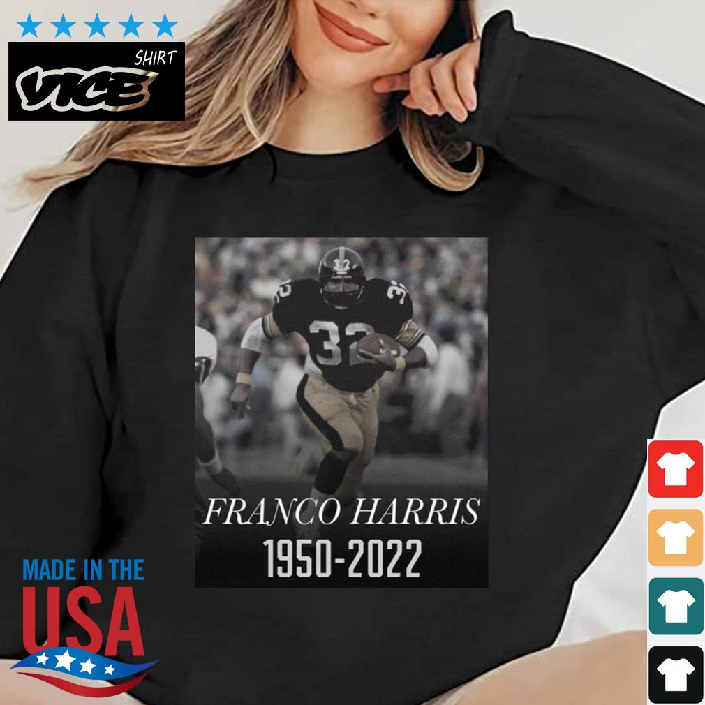 #32 American Football Player Franco Harris 1950 2022 Shirt