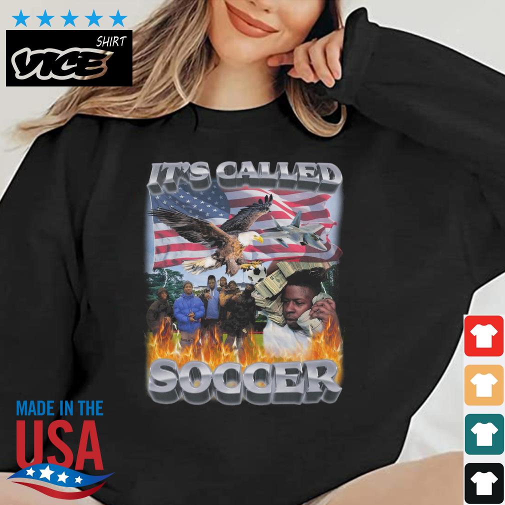 Black Team Money Phone It's Called Soccer USA Shirt