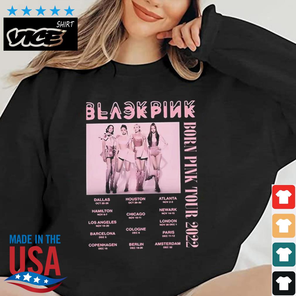 Blackpink Born Pink Tour Lisa Jennie Jisoo Rose Shirt