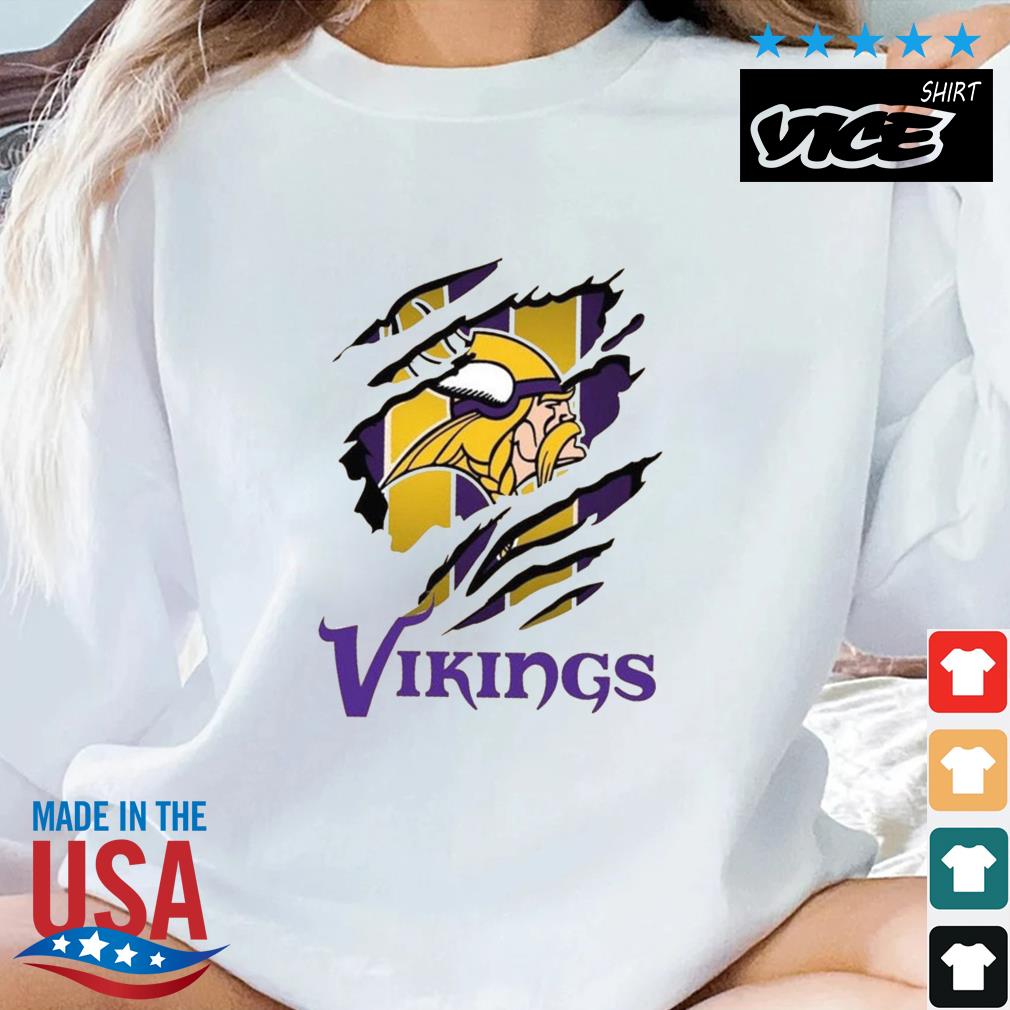 Blood Inside Minnesota Vikings Football Vintage Shirt