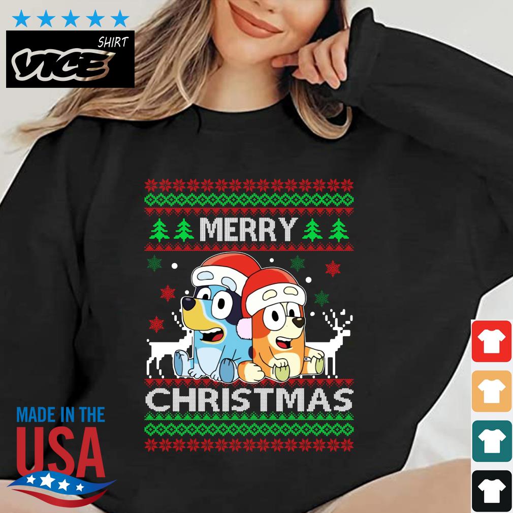 Bluey Ugly Merry Christmas 2022 sweater