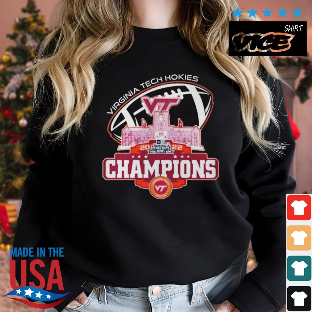 Champions Virginia Tech Hokies City Pinstripe Bowl City 2022 Shirt Sweater den