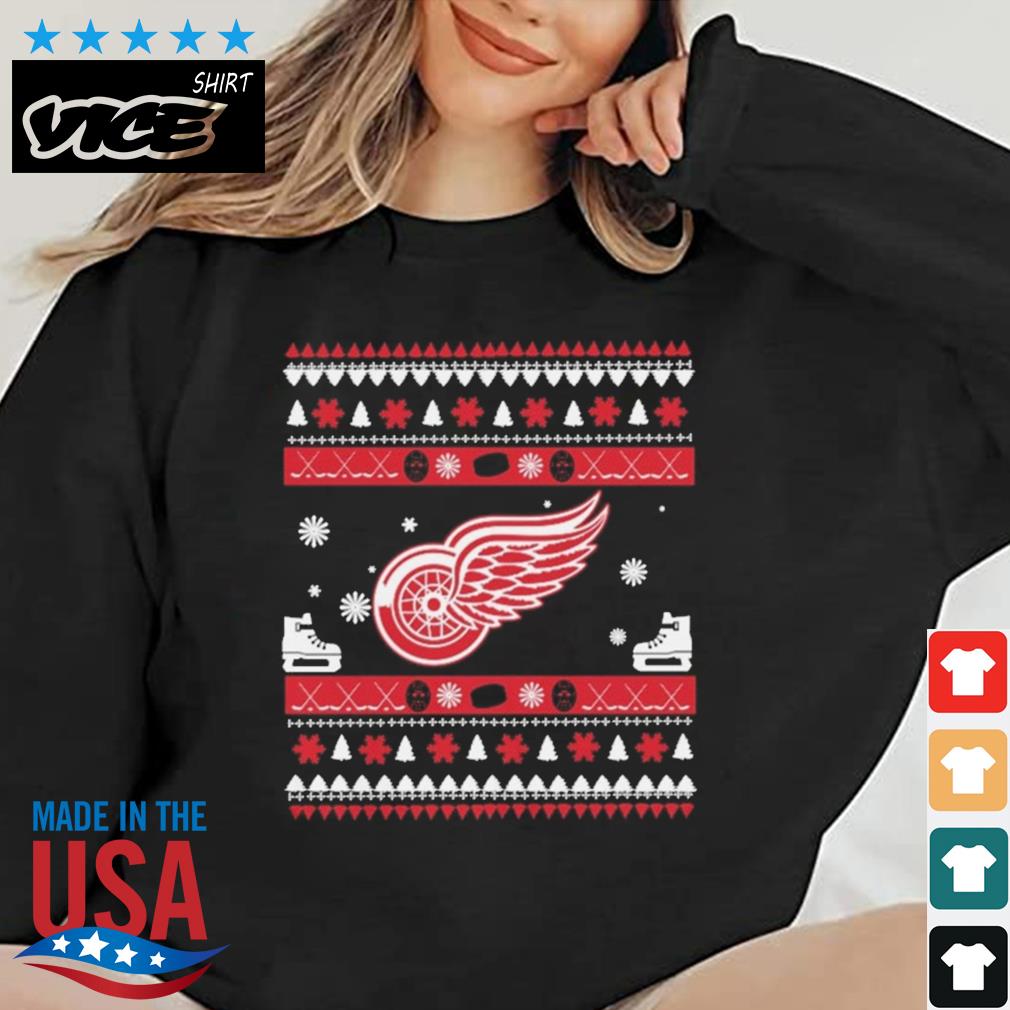 Detroit Red Wings Logo Ugly Christmas Sweater