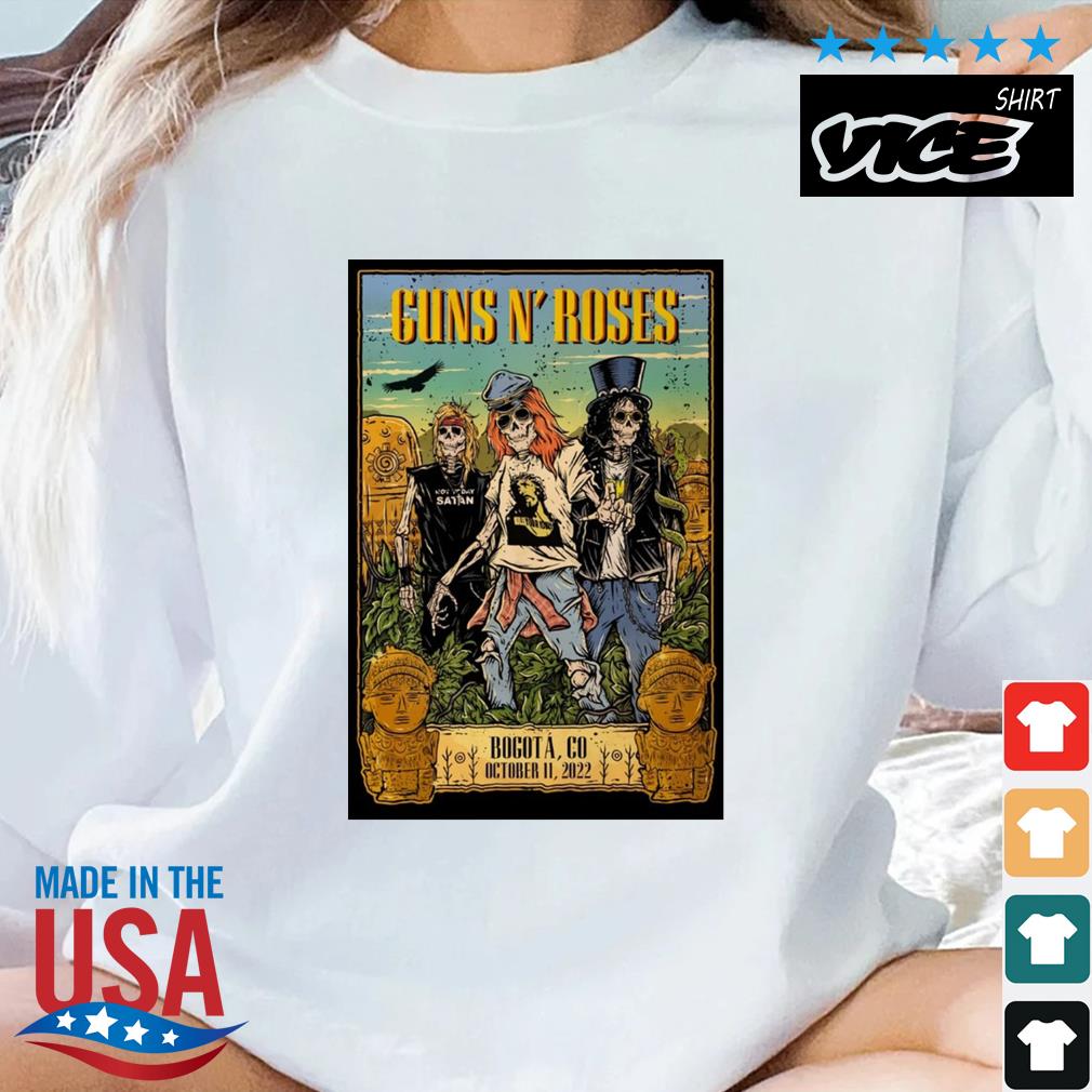 Guns N' Roses Bogota Co October 11 2022-Portrait Shirt