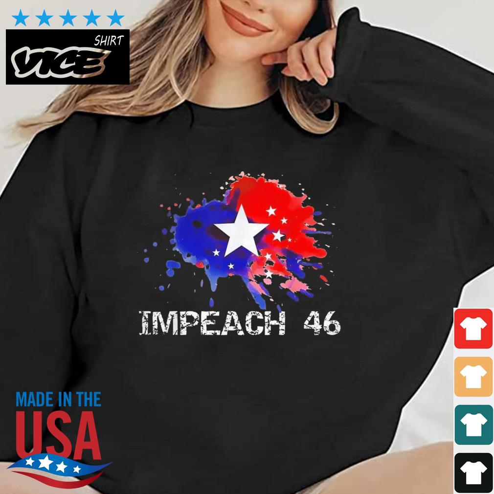 Impeach 46 Biden Shirt Trump 2024 Funny American Flag Trump Save America Back