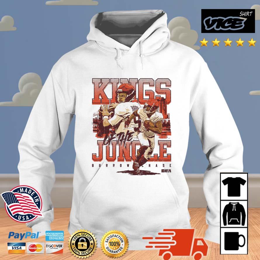 Joe Burrow and Ja'Marr Chase Cincinnati Kings Of The Jungle Shirt Vices hoodie trang