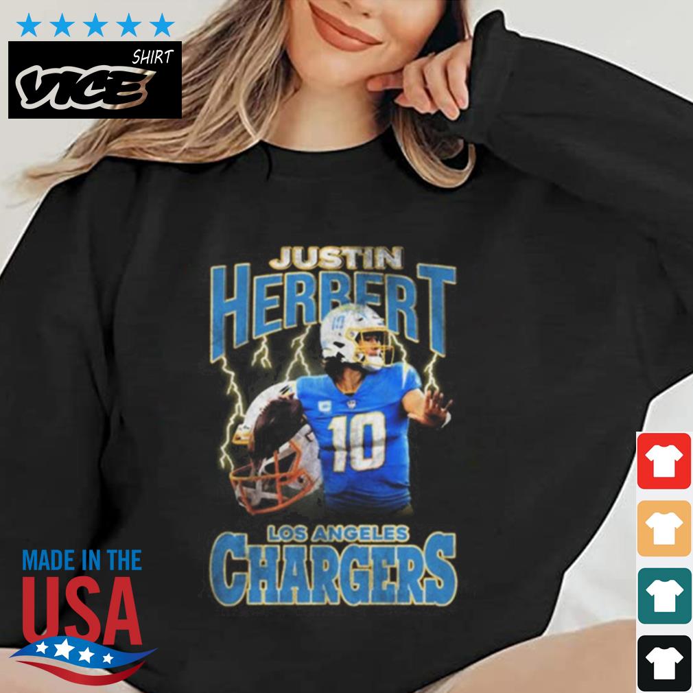 Justin Herbert Los Angeles Chargers Lightning Shirt