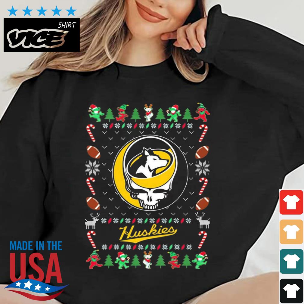 Michigan Tech Huskies Grateful Dead Ugly Christmas Sweater