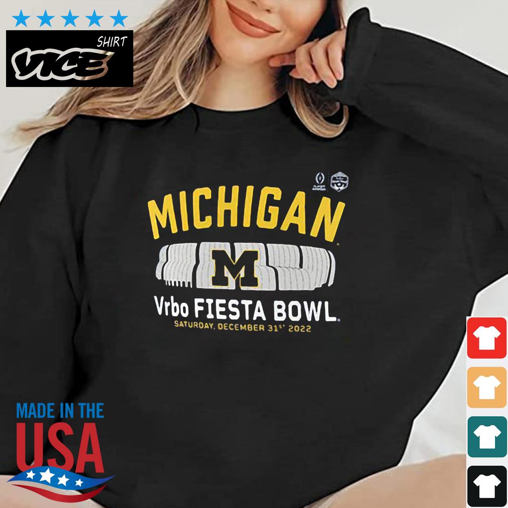 Michigan Wolverines College Football Playoff 2022 Fiesta Bowl Gameday Stadium Shirt
