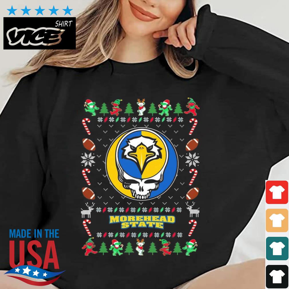 Morehead State Eagles Grateful Dead Ugly Christmas Sweater