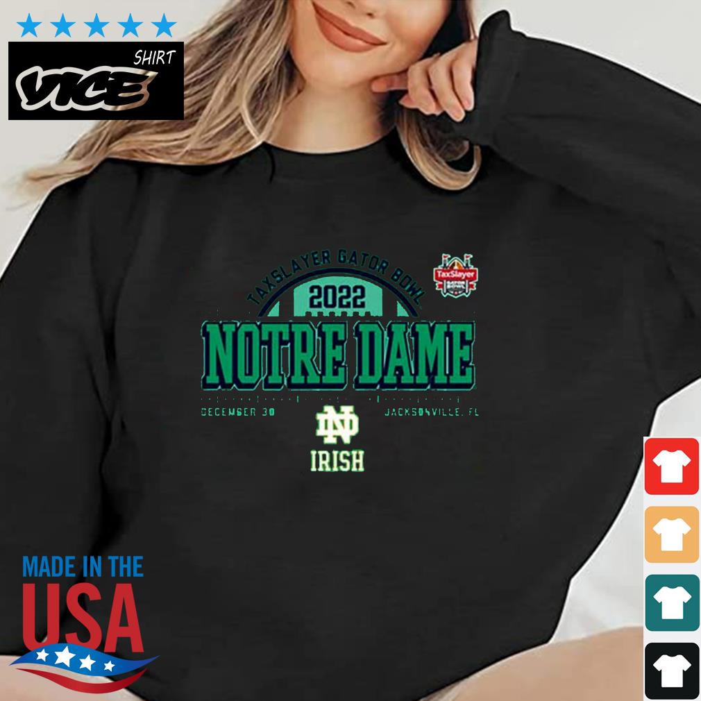Notre Dame Fighting Irish Taxslayer Gator Bowl 2022 Dec 30 Jacksonville Shirt