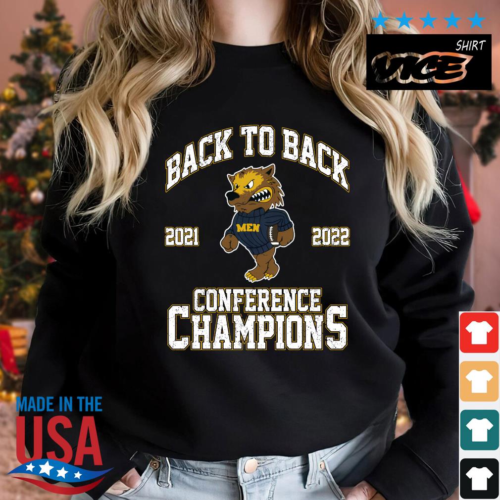 Official Michigan Back To Back Conference Champions 2021-2022 s Sweater den
