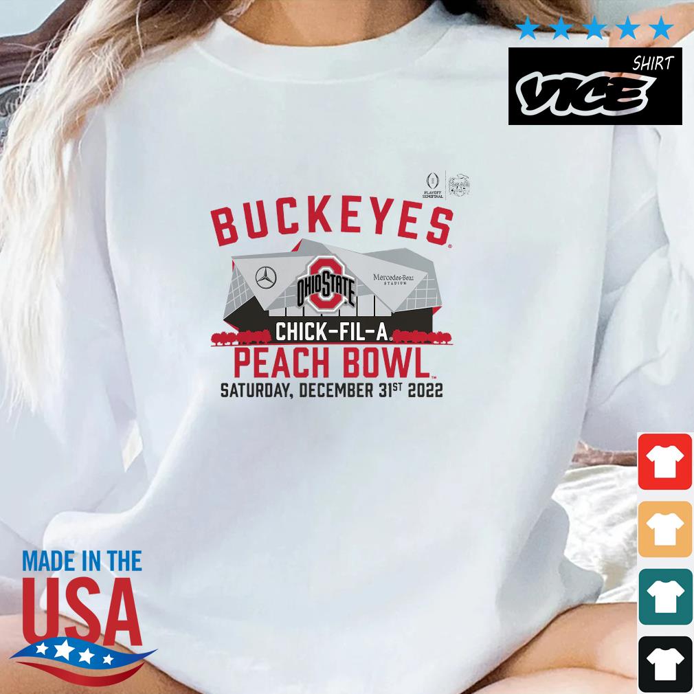 Ohio State Buckeyes College Football Playoff 2022 Peach Bowl Stadium Shirt