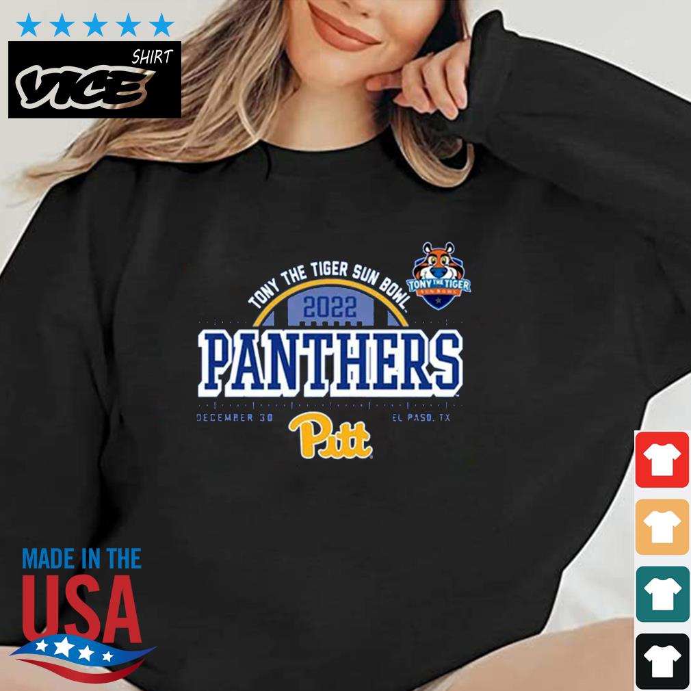 Pitt Panthers Tony The Tiger Sun Bowl 2022 Dec 30 El Paso Shirt