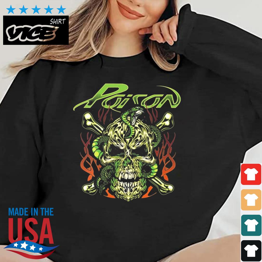 Poison Snake American Glam Metal Band Shirt