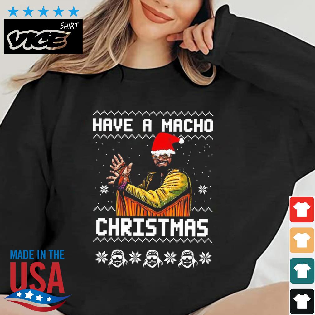 Randy Savage Have A Macho Christmas Vintage Ugly Christmas Sweater