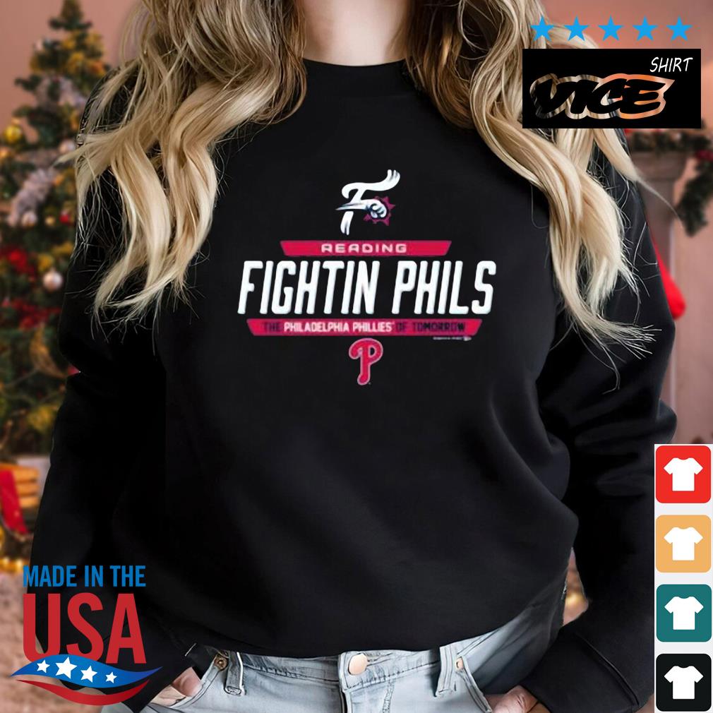 Reading Fightin Phils Fightins Navy Affiliate Phillies Shirt Sweater den