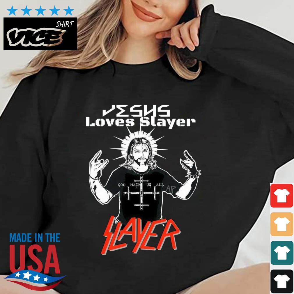 Slayer Ghost Of War Jesus Loves Slayer Shirt