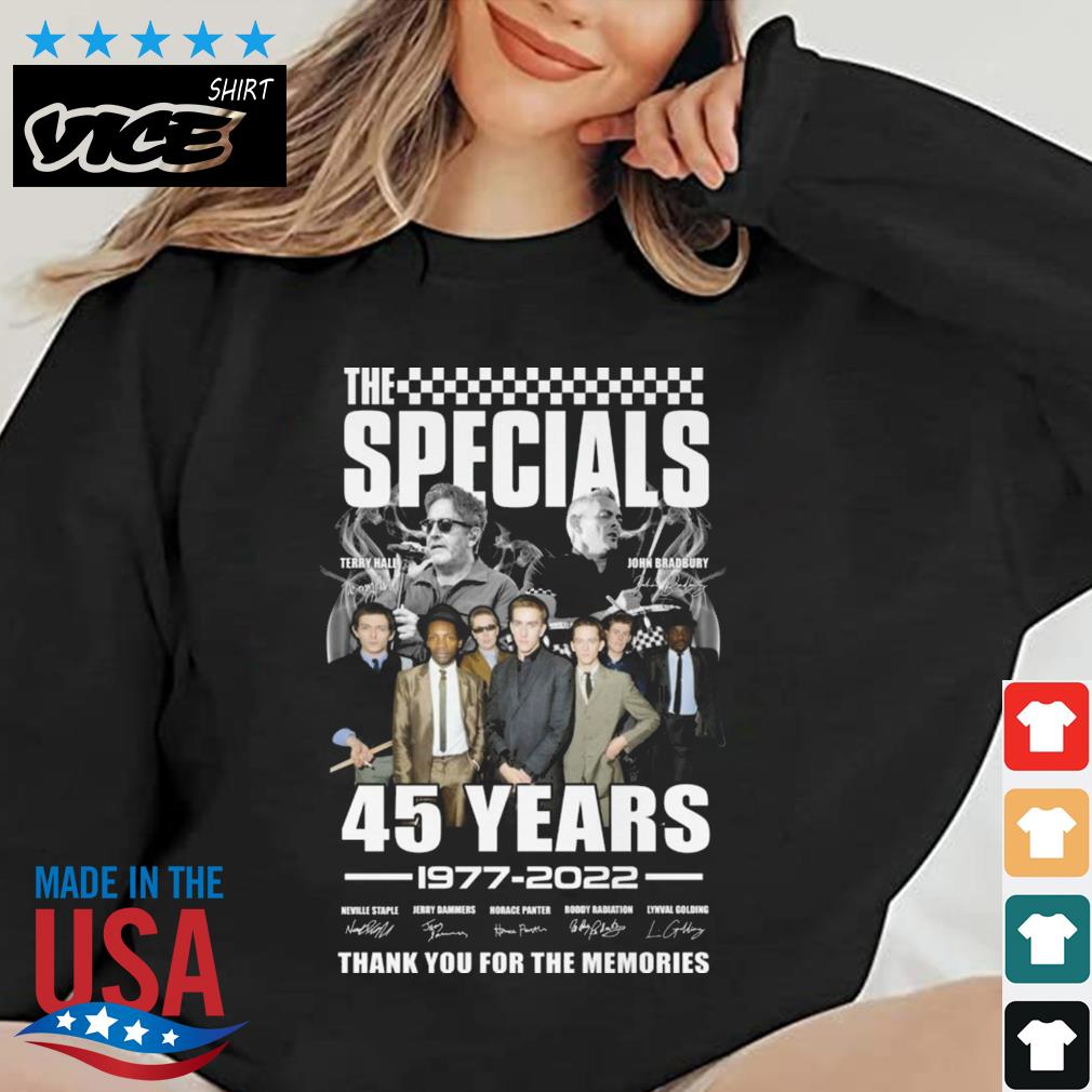 The Specials 45 Years 1977 – 2022 Thank You For The Memories Signatures Shirt