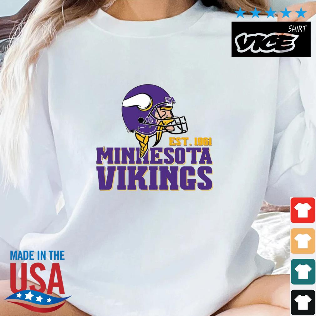 Vintage Minnesota Vikings EST 1961 NFL Football Shirt