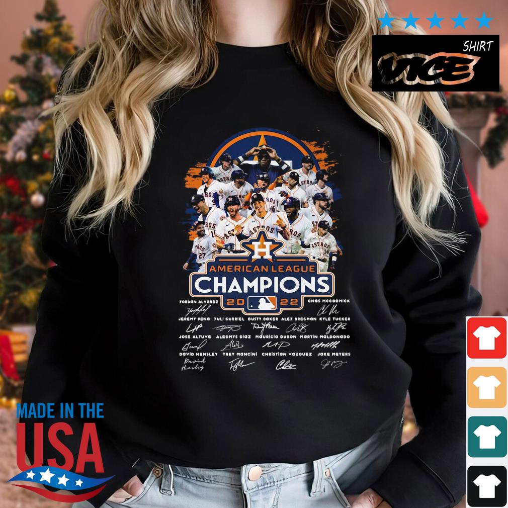 Houston Astros American League Champions 2022 Signatures Team Players Shirt Sweater den