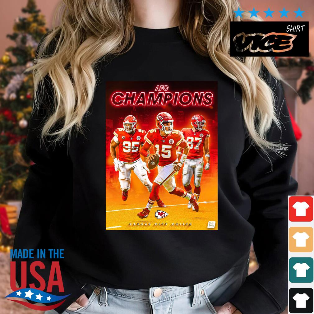 Kansas City Chiefs AFC Champions NFL 2023 Shirt Sweater den