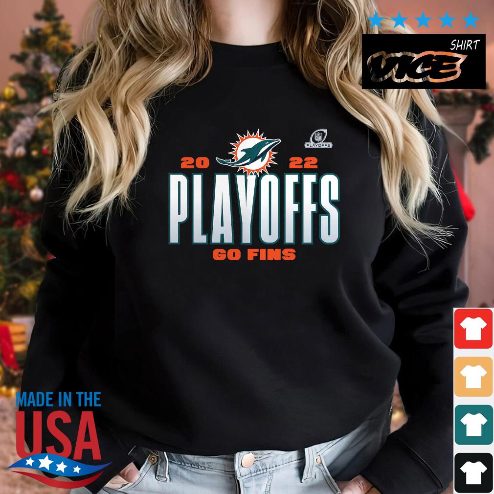 Miami Dolphins 2022 NFL Playoffs Our Time Go Fins Shirt Sweater den