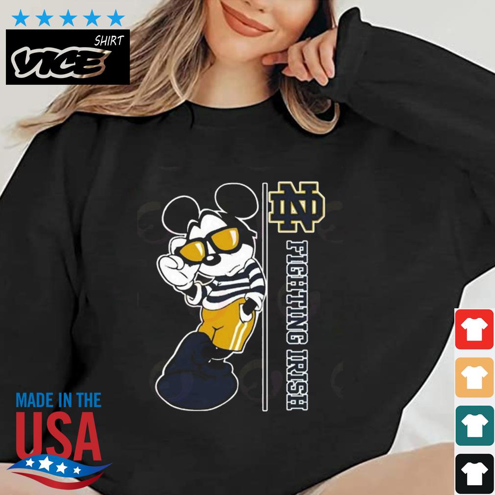 Mickey Mouse X Notre Dame Fighting Irish Shirt