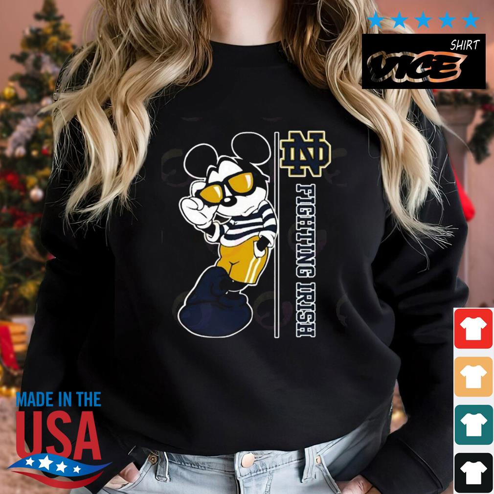 Mickey Mouse X Notre Dame Fighting Irish Shirt Sweater den