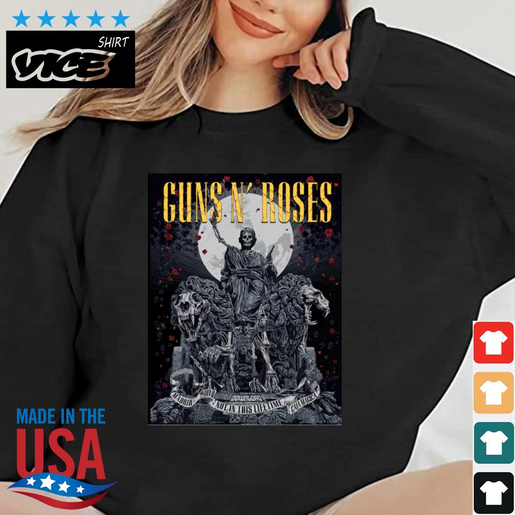 Camiseta Guns And Roses 2018 Tour Madrid Shirt
