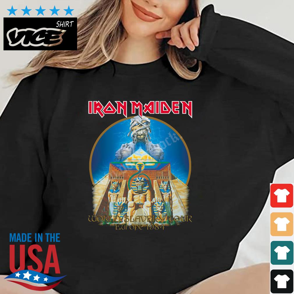 Camiseta Iron Maiden 1984 World Tour Shirt